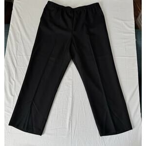 Alfred Dunner Classics Womens Straight Mid Rise Pull-On Pant - Size 18P